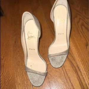 Christian Louboutin Toboggan Glitter Pumps